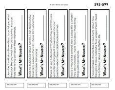 an image of a bookmark with the names and numbers for each page in it