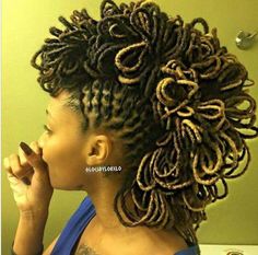 Gorgeous loc petals~ Twisted Hair, Dread Hairstyles, Hair Locks, Dreadlock Hairstyles, African American Hairstyles