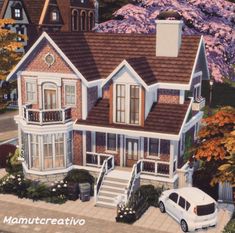 this is an artist's rendering of a victorian house in the suburbs of vancouver