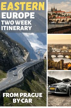 the cover of eastern europe two - week itinerary from prague to bycar