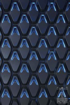 an abstract background with blue hexagonal shapes