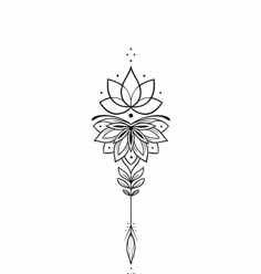 a black and white drawing of a flower