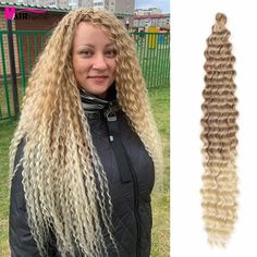 Hair Style(Texture):Deep Twist Crochet Braids Hair Length:22inch,28inchHair Material:100% Low Temperature FiberHair Colors:1B,4#,27#,30#,T27,T30,T530.613#,27-613Net Weight:22inch,83g/pack;28inch,120g/packAttension:Usually 5-6 packs for a head, If you need more Abundance effect,please choose more.