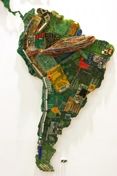 the map of india is made up of many different types of circuit boards and wires