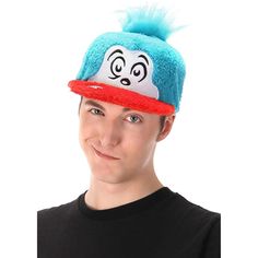 Imagine the mischief you'll get in while cosplaying as Thing 2. Oh, the things you'll do! When someone let's this cool Fuzzy Thing 2 Cap out of the box, hilarity will ensue!We think there's something downright empowering about wearing something on your head. Don't you agree? ...Okay, okay, allow us to explain. A crown, a headband, a gorgeous and tasteful hat--all of it, any of it, we'll take it. Like, how do you feel when you have the opportunity to bestow upon yourself some new noggin ornament Thing 1 Costume, Incredibles Logo, Twin Halloween Costumes, Okay Okay, Dad Caps, Fitted Caps, Dr Seuss, Do You Feel, Ball Cap