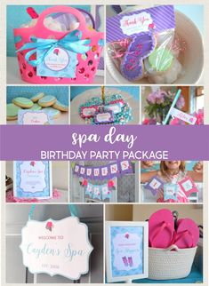 spa day birthday party package for girls