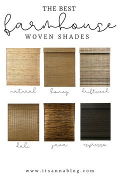 the best roman shades for windows and blinds in different colors, shapes and sizes with text overlay