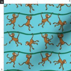 an image of monkeys on blue background