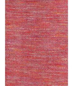 an orange and pink rug on a white background