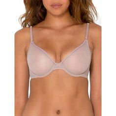 Simply sexy, the Sheer Mesh Demi Underwire Bra highlights the best version of you with clean lines and a modern, mesh construction. Super soft and airy, this unlined bra has two layers of sheer, molded cups anchored with underwire support to enhance your most natural shape. Flirtatious demi cups are outlined with matte elastic trim, highlighting your natural contours. Two-ply mesh wings and ballet back offer back and side smoothing so your silhouette appears seamless under clothing. Like a secon Bali Clothing, Platonic Friends, Natural Contour, Mesh Bra, Unlined Bra, Lounge Lingerie, Everyday Bra, Demi Bra, Bra And Panty Sets