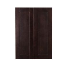 a brown cabinet door on a white background