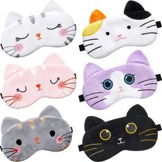 PRICES MAY VARY. Elastic Bands: these cat sleep masks are designed with elastic bands at the back, easily fit different head sizes without tightness; Wearing eye masks can cover your eyes and block the lights, bringing you enjoyable sleeping time Proper Size: each funny sleeping masks measures approx. 19 x 10 cm/ 7.48 x 3.94 inches, suitable size and elastic design make them suitable for most women, men and kids; And they are lightweight and easy to pack in your bag, backpack or suitcase, which Spa Day Birthday Party, Kids Sleep Mask, Spa Day Birthday, Cat Line Drawing, Slumber Party Favors, Eye Mask For Sleeping, Sleeping Masks, Carnival Prizes, Sleep Funny