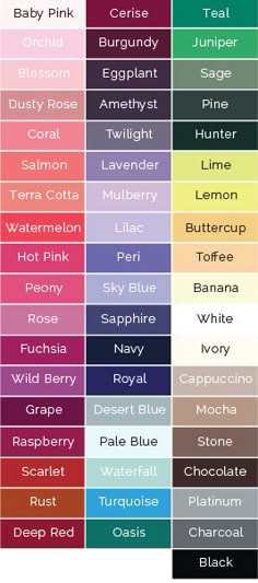 the color chart for baby pink