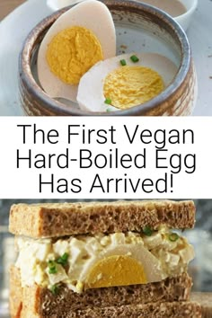 the first vegan hard boiled egg has arrived and it's ready to be eaten