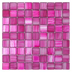 pink glass mosaic tile on a white background stock photo - 1307982