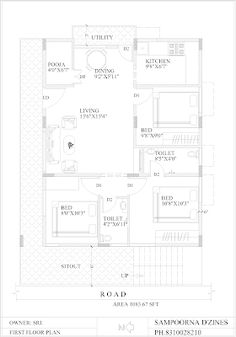 30x40 house plans with vastu west facing 3bhk in first floor West Facing 30x40 House Plan, 30x40 House Plans West Facing With Vastu, West Facing 3bhk House Plans Vastu, 30x40 West Facing House Plans, West Facing House Plans Vastu, 3bhk Plan, House Plans 2 Bedroom, Vastu Plan