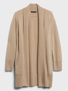 Cashmere Long Cardigan | Banana Republic Fall Winter Capsule Wardrobe, Slouchy Cardigan, Women Long Cardigan, Tan Cardigan, Warm Cardigan, Fall Capsule Wardrobe, Drape Cardigan, Cozy Cardigan, Long Sweaters Cardigan