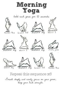 a poster with instructions on how to do yoga