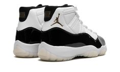 The Air Jordan 11 “Gratitude” is the modern re-release of the colorway of Michael Jordan’s eleventh signature shoe that originally released as part of the “Defining Moments Pack” from 2006.  Also nicknamed the “DMP 2023” colorway, this Jordan 11 is based on the retro basketball sneaker’s original “Concord” colorway that was worn by Jordan with the Chicago Bulls throughout the team’s historic run during the 1995-96 NBA season.  The upper features a white leather construction, instead of the origi Jordans 10, Boyz Ii Men, All Jordans, Retro 11, Nike Air Jordan 11, Exclusive Sneakers, Air Jordan 11 Retro, Jordan 2, Nike Dunk High