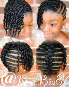 Kids Style Hair, Kid Braid Styles, Braided Styles, Natural Hairstyles For Kids, Natural Hair Twists, Girls Natural Hairstyles, Girl Braids, Hair Twist Styles, Girls Hairstyles Braids