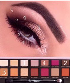 Sparkle Eye Makeup, Makeup Hacks Videos, Makeup Steps, Nails Matte, Look Rose, Glitter Eye Makeup, How To Apply Eyeliner, Nails Makeup