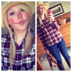 Homemade Scarecrow Costume Ideas.� Diy Scarecrow Costume, Last Minute Kostüm, Karneval Diy, Halloween Costumes Scarecrow, Scarecrow Costume, Diy Costumes Women, Hallowen Ideas, Diy Halloween Costumes For Women, Halloween Scarecrow