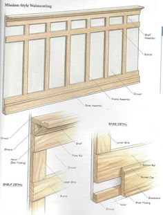 an image of woodworking plans for windows