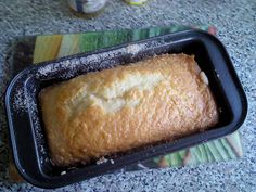 a loaf of bread sitting on top of a pan