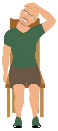 chair stretch Pinched Nerve In Shoulder, Trapped Nerve, Elbow Exercises, Tooth Nerve, Shoulder Pain Exercises, Best Shoulder Workout, Shoulder Impingement, Elbow Pain, Pinched Nerve