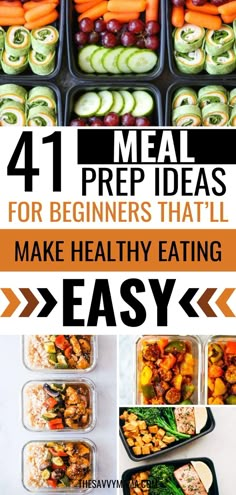 meal prep ideas for beginners that'll make healthy eating easy