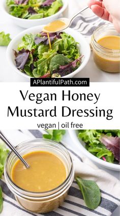 vegan honey mustard dressing is the perfect way to use it for salads and dips