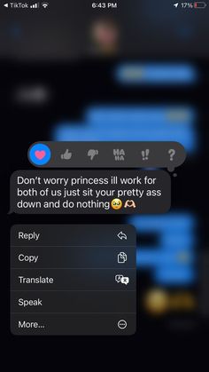 the text message is being displayed on an iphone's screenshote, and it appears