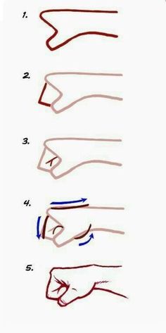 the steps to draw hands with colored pencils