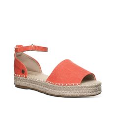 Bearpaw-Affogato Sandal Feel like you're on a never-ending vacation with the woven details on the Affogato sandal from Bearpaw. The braided espadrille adds an intricate touch, while the platform design gives the right amount of lift. Complete with a chic square open toe and a delicate ankle strap. Casual Braided Sandals In Natural Color, Woven Leather Sandals For Summer, Casual Braided Sandals For Vacation, Casual Braided Sandals For Summer, Spring Vacation Sandals With Woven Leather, Summer Sandals With Woven Leather For Spring, Straw Espadrilles With Woven Sole For Summer Outings, Adjustable Woven Natural Sandals, Spring Summer Sandals With Woven Leather