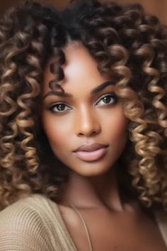 For a bouncy full hairstyle choose voluminous crochet curls with a middle part which are perfect for glamorous and feminine choices. It is crocheted in the center with luxurious curls, which create a harmonious and attractive view.  Click here to check out more trending crochet braids styles this year. Crochet Twist