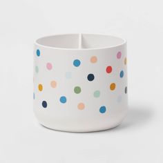 Bring a sweet update to your kiddo's bathroom decor with this Multi-Dot Toothbrush Holder from Pillowfort™. This plastic toothbrush holder features an open-top design and it's designed with two-way partitioning to easily organize toothbrushes, toothpaste and more. Adorned with multicolored dots on a cream base, it's sure to add fun appeal to any bathroom decor. Coordinate with bath accessories with a similar print to create a cohesive look they're sure to love. Organize Toothbrushes, Kids Bathroom Themes Target, Kid Bathroom Target, Kids Bathroom Decor Ideas, Rainbow Bathroom Decor, Boys Bathroom Toothbrush Holder, Rainbow Bathroom Kids Target, Kids/guest Bathroom Overstock, Kids Bath Accessories