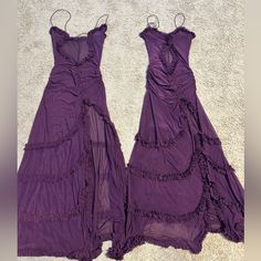 Mesh Material, Size Small Never Worn Purple Gray Hair, Purple Flowy Dress, Lilac Purple Dress, Purple Dress Casual, Purple Grey Hair, Hoco Inspo, Purple Silk Dress, Sequin Short Dress, Ikat Dress