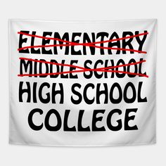 elementary middle school high school college banner