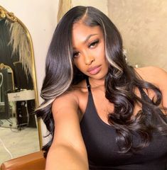 Highlights Hairstyles, Baddie Vibes, Quick Weave Hairstyles, Brazilian Body Wave, Hair Ponytail Styles, Cute Hair, Relaxed Hair, Hair Life