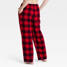 Stay effortlessly comfortable as you lounge around the house or run errands wearing these Flannel Pajama Pants from Auden™. These pajama pants made from cotton flannel fabric in a regular fit provide cozy wear. A full elastic waistband with a drawstring provides a stay-put fit, while side pockets offers space for stashing your at-home or on-the-go essentials. Pair them with your favorite comfy tops and sweatshirts for a number of versatile looks. Auden™: Comfort true to every shape & hue. Cozy Cotton Sleep Pants, Red Relaxed Fit Comfortable Bottoms, Comfortable Red Relaxed Fit Bottoms, Cotton Full-length Relaxed Fit Sleepwear, Red Cotton Sleep Bottoms, Cozy Red Cotton Bottoms, Red Relaxed Fit Bottoms For Lounging, Relaxed Fit Red Bottoms For Lounging, Comfortable Full-length Cotton Sleepwear