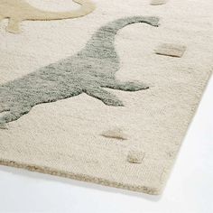 a rug with an animal design on it