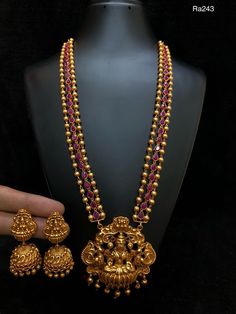 Latest 1 gram Long Haram | Buy Online Jewellery | Elegant Fashion Wear Jewellery Elegant, Elegant Fashion Wear, Pearl Jewelry Design, Online Gold Jewellery