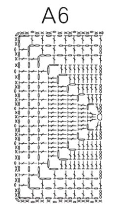 the diagram shows an arrangement of stitchs and stitches in different sizes, with numbers on each