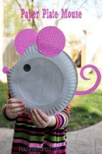 Mouse Crafts for Kids - Year of the Rat Mouse Craft, Mouse Crafts, Summer Crafts For Kids, Hapkido, Creative Arts And Crafts, Paper Plate Crafts, Plate Crafts, Crafts For Kids To Make, Childrens Crafts