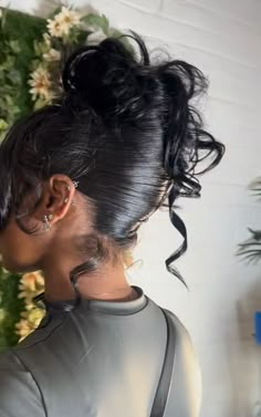 Old School Updo Hairstyles, French Roll Hairstyle For Black Women, French Roll Hair, French Rolls, French Roll, Hair Colorful, Hair Ponytail Styles, Hair Laid, Hair Crush