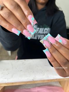 Orange Acrylic Nails, Fancy Sandals, Teal Nails, Purple Acrylic Nails