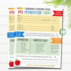 two printable teacher appreciation cards with an apple