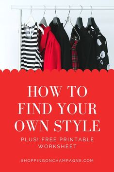 How to find your own fashion style in 8 simple steps + Free PDF Printable Worksheet! Find Your Own Style, Preppy Essentials, Curated Closet, Professional Work Outfit, Capsule Wardrobe Work