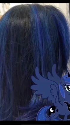 Blue Chunky Highlights, Highlights Blue, Chunky Highlights, Heart Eyes, Blue Hair, Hair Inspo, Highlights, Hair, Blue