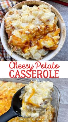 cheesy potato casserole is an easy and delicious side dish